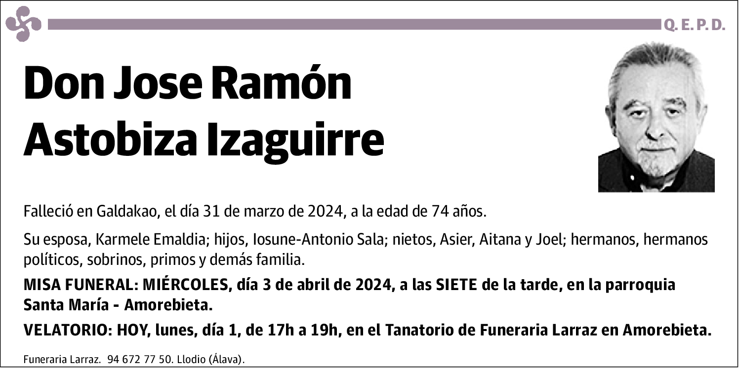 Jose Ramón Astobiza Izaguirre