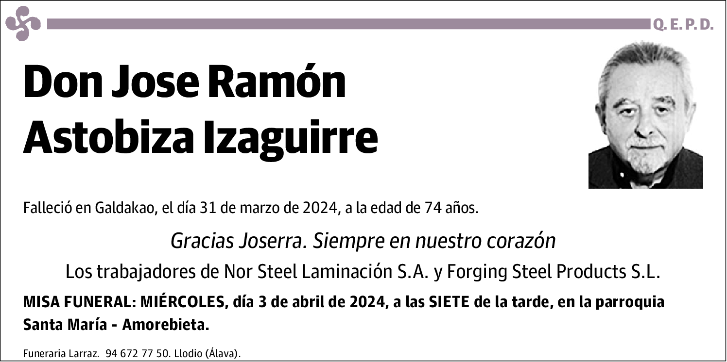 Jose Ramón Astobiza Izaguirre