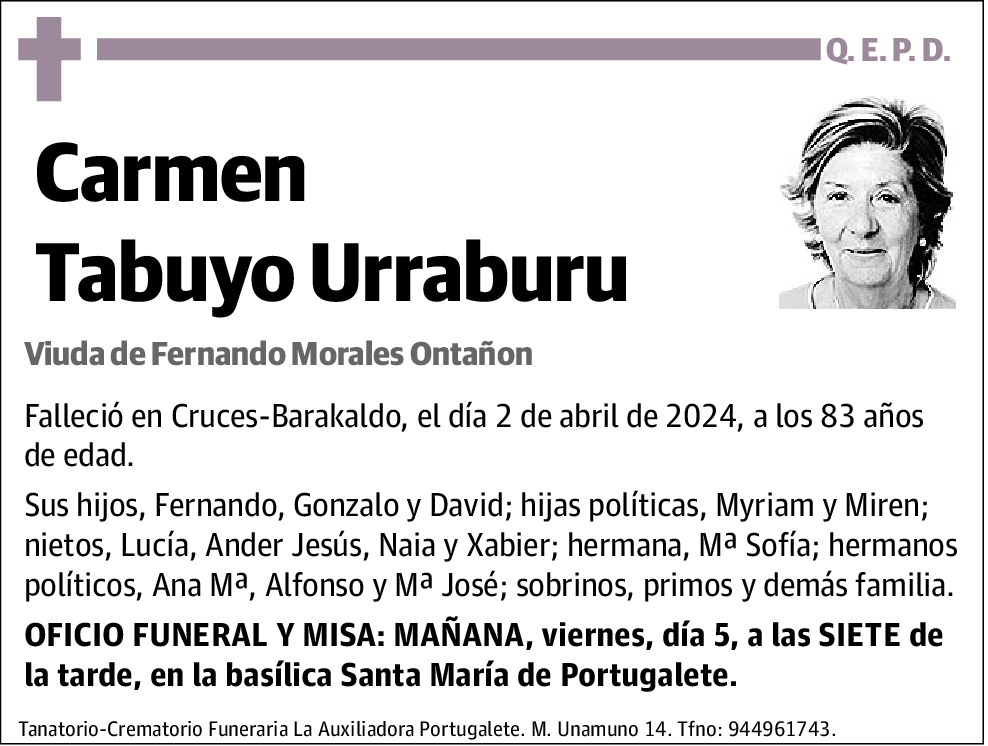 Carmen Tabuyo Urraburu