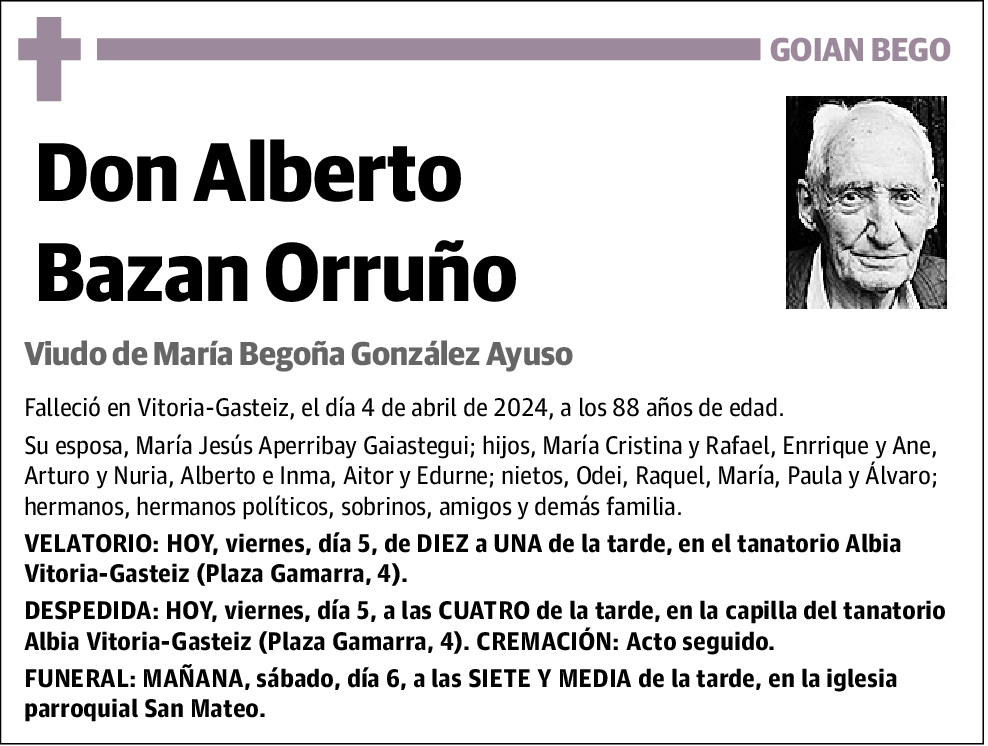 Alberto Bazan Orruño