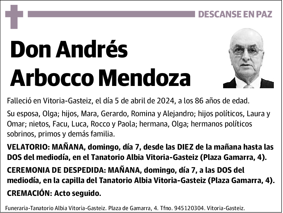 Andrés Arbocco Mendoza