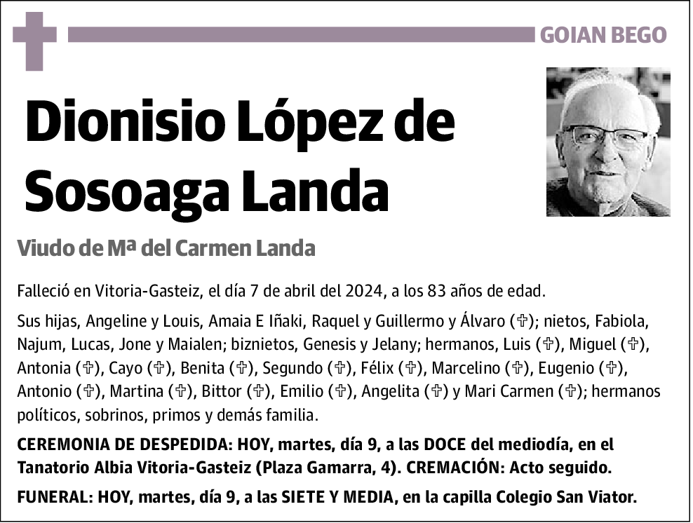 Dionisio López de Sosoaga Landa