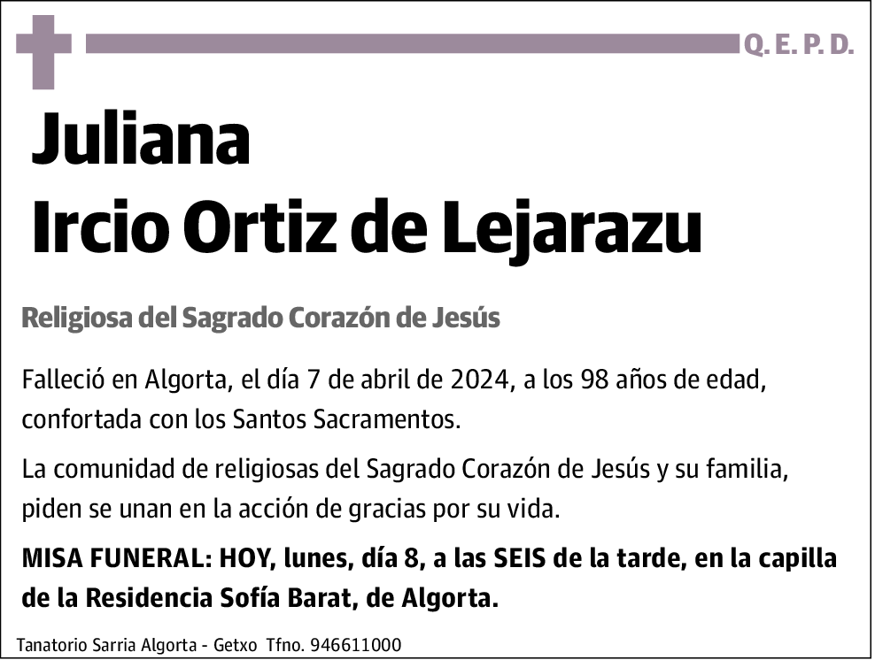 Juliana Ircio Ortiz De Lejarazu