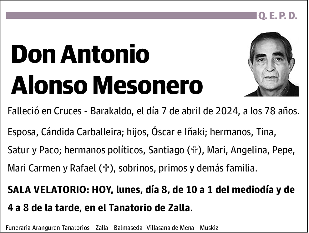 Antonio Alonso Mesonero