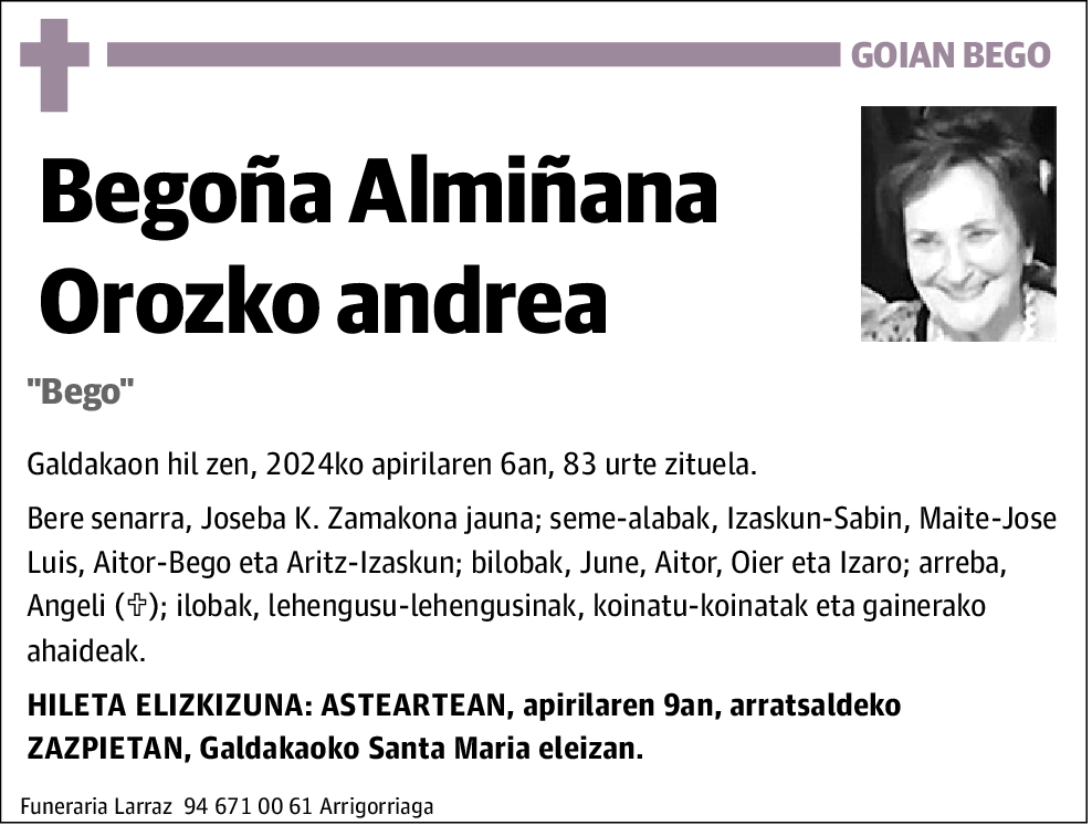 Maria Begoña Almiñana Orozko