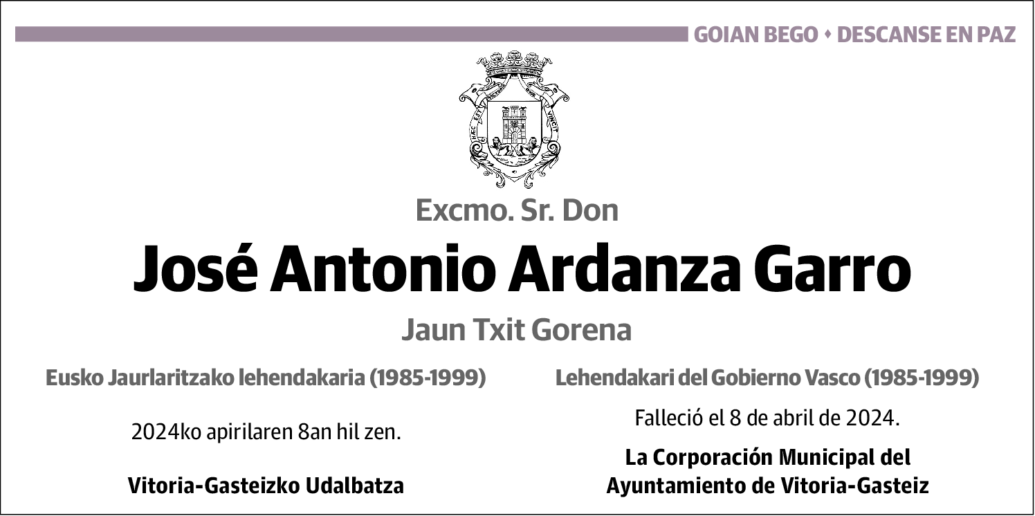 José Antonio Ardanza Garro