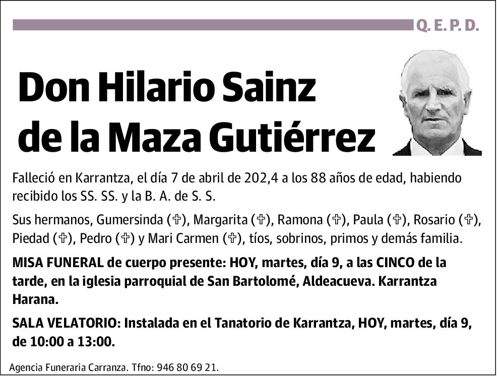 Hilario Sainz de la Maza Gutiérrez