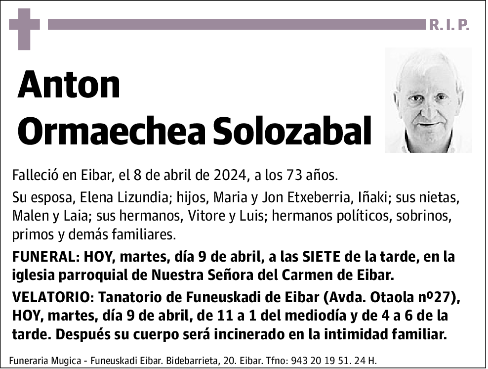 Anton Ormaechea Solozabal