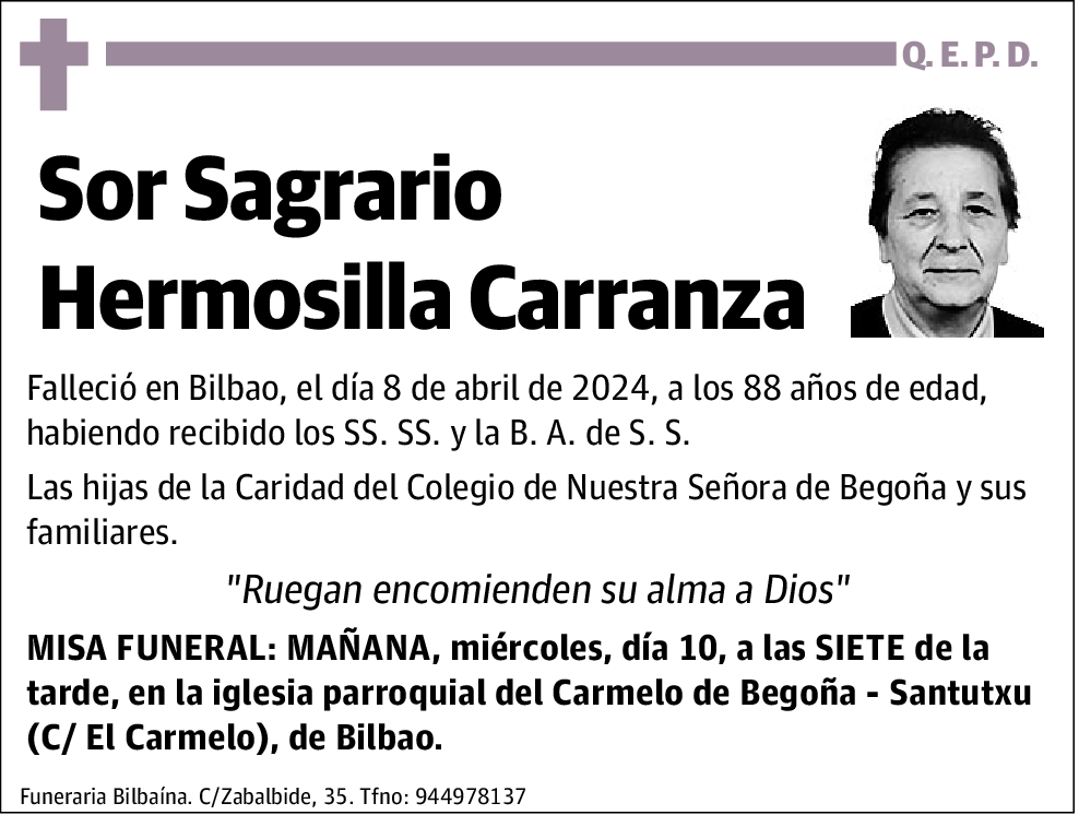 Sagrario Hermosilla Carranza