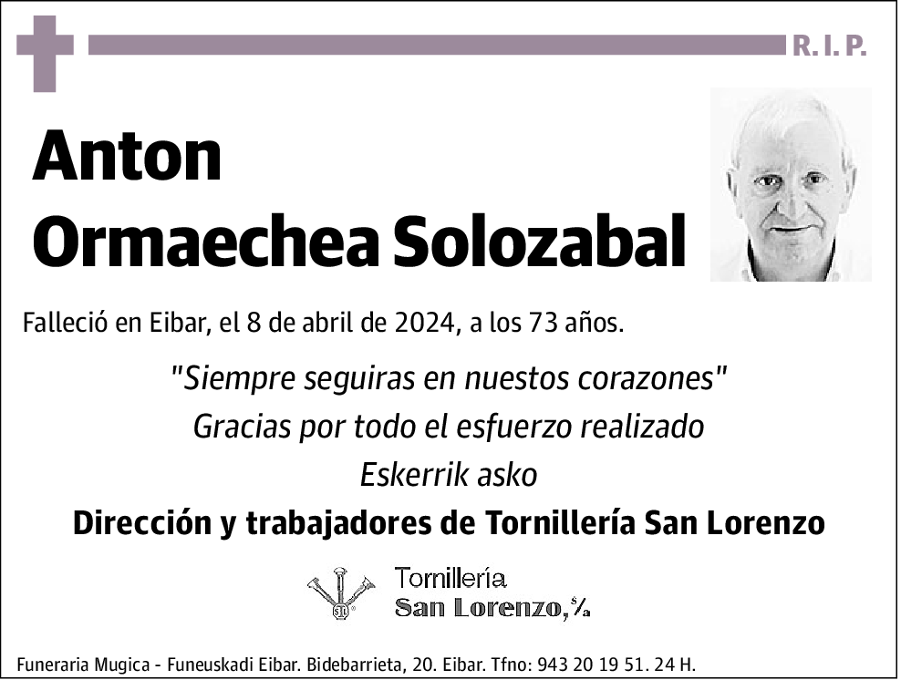 Anton Ormaechea Solozabal