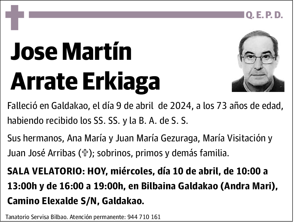 José Martín Arrate Erkiaga