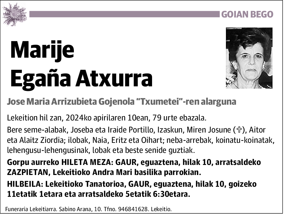 Marije Egaña Atxurra