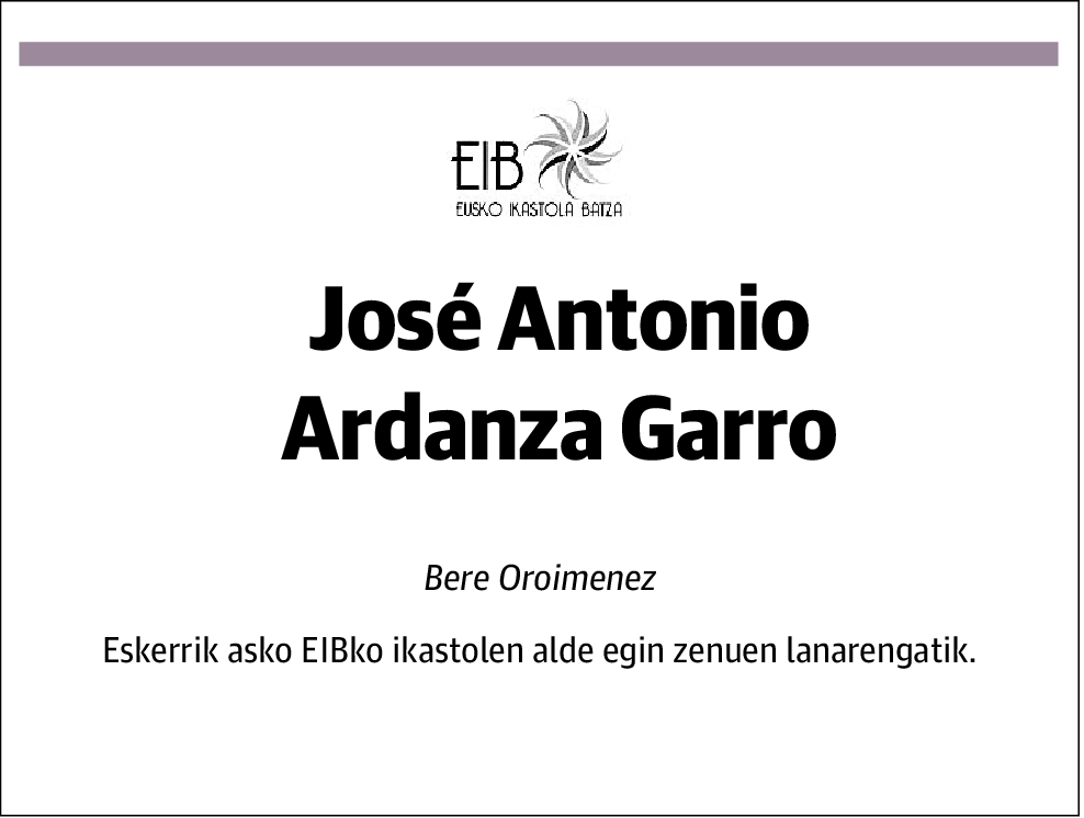 José Antonio Ardanza Garro