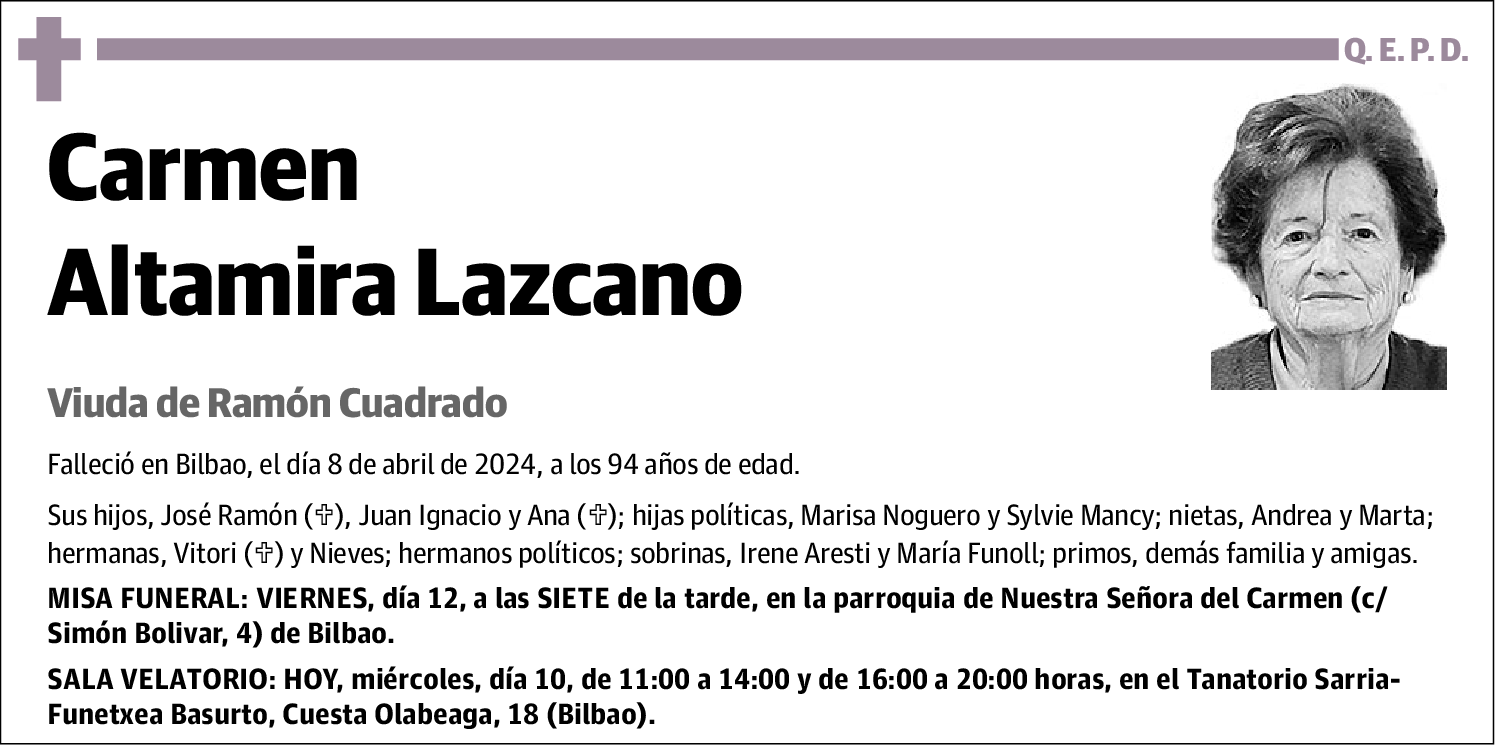 Carmen Altamira Lazcano