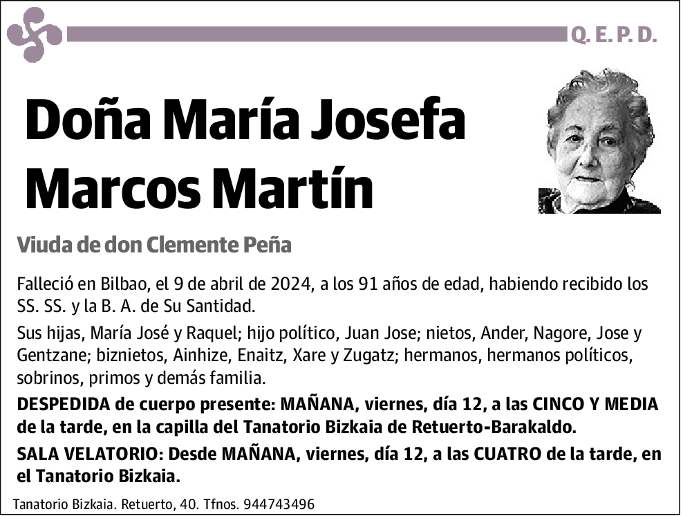 María Josefa Marcos Martín