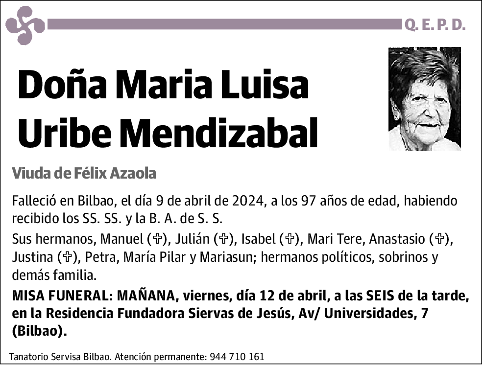 María Luisa Uribe Mendizabal