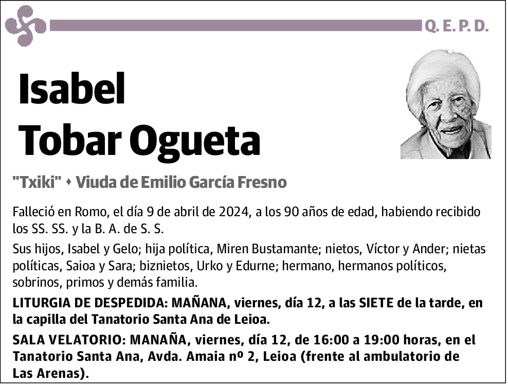 Isabel Tobar Ogueta