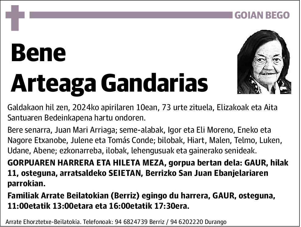 Bene Arteaga Gandarias