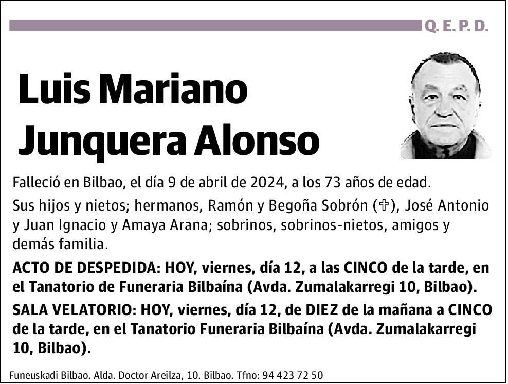 Luis Mariano Junquera Alonso