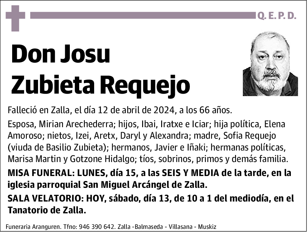 Josu Zubieta Requejo