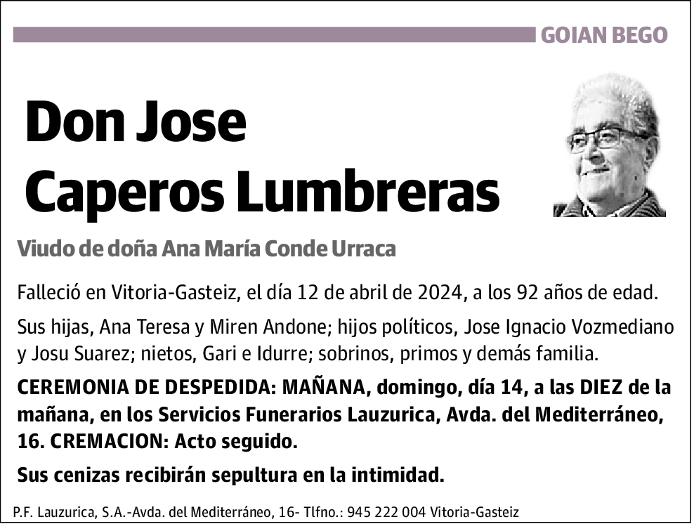 Jose Caperos Lumbreras