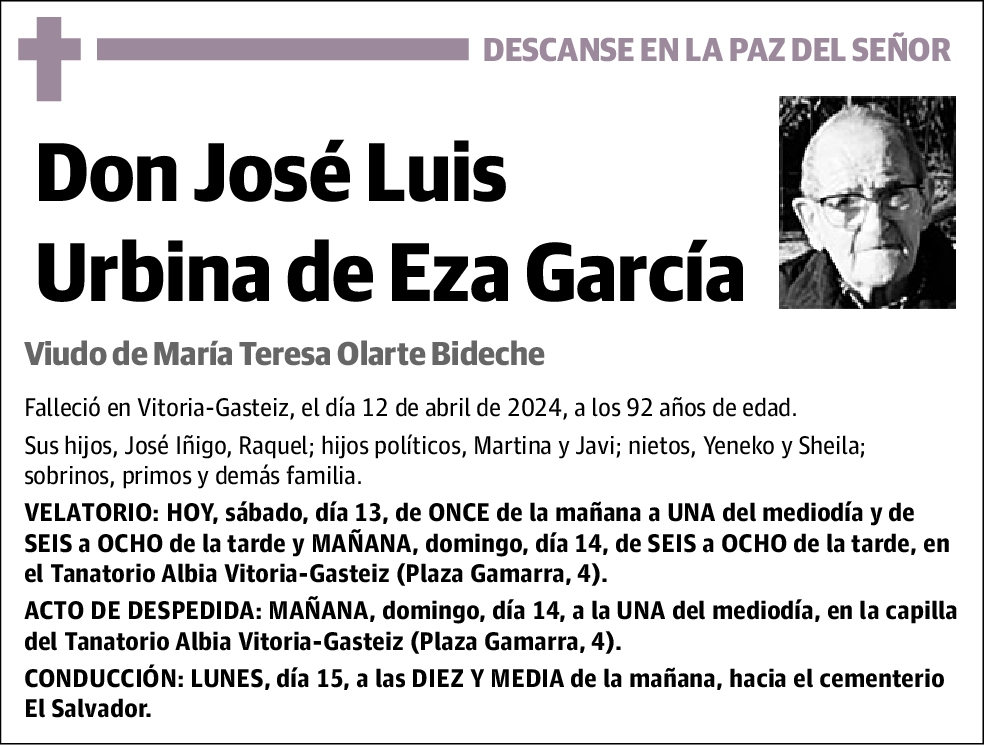 José Luis Urbina de Eza García