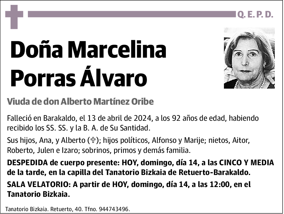 Marcelina Porras Álvaro