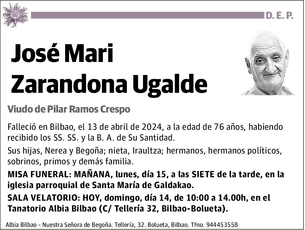 José Mari Zarandona Ugalde