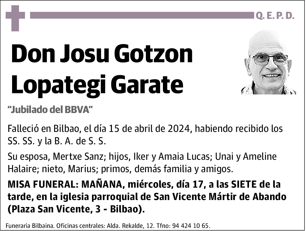 Josu Gotzon Lopatei Garate