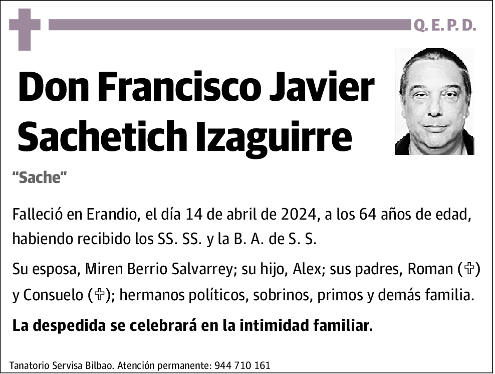 Francisco Javier Sachetich Izaguirre