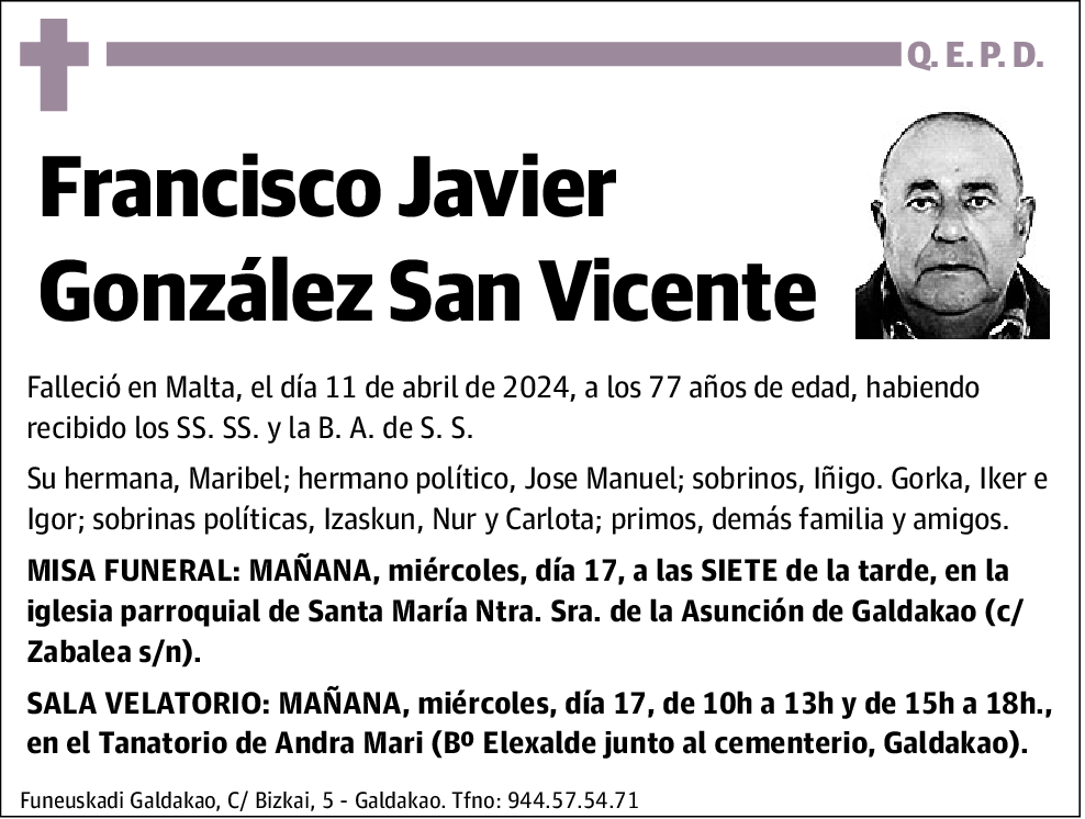 Francisco Javier González San Vicente