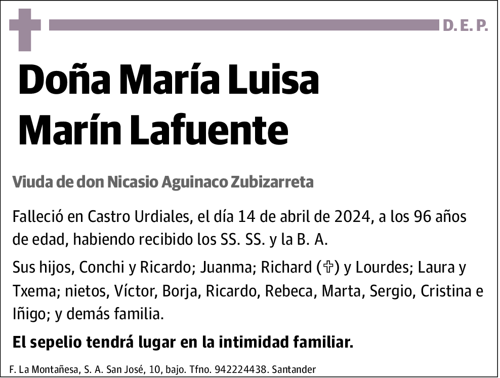 María Luisa Marín Lafuente