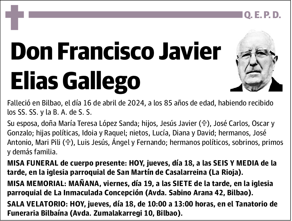 Francisco Javier Elias Gallego