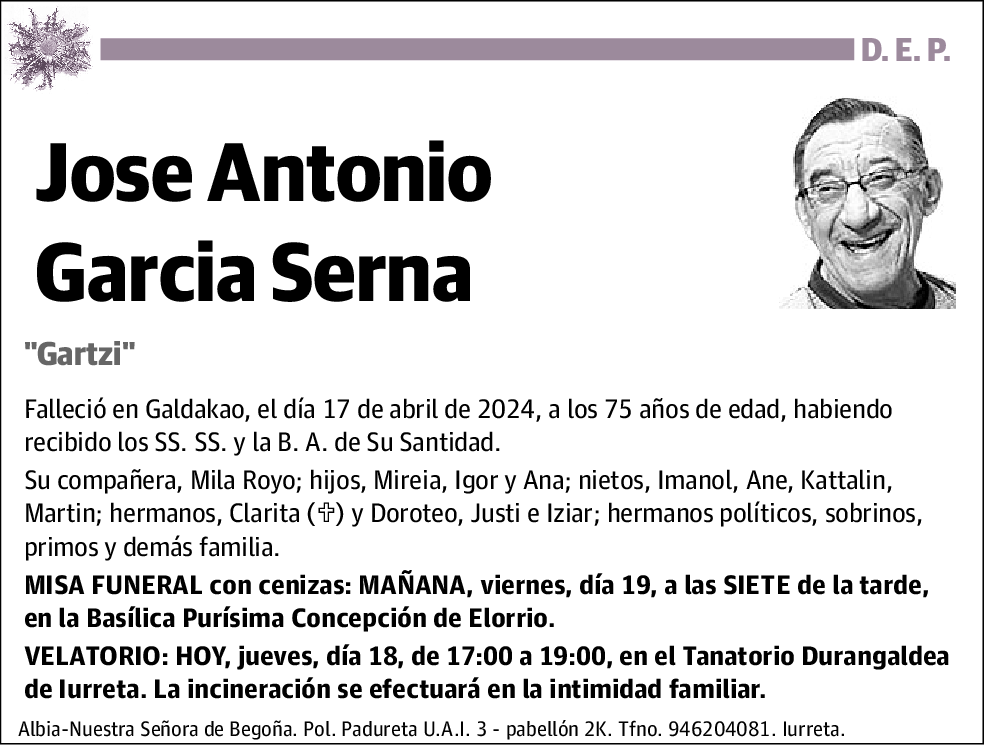 Jose Antonio Garcia Serna