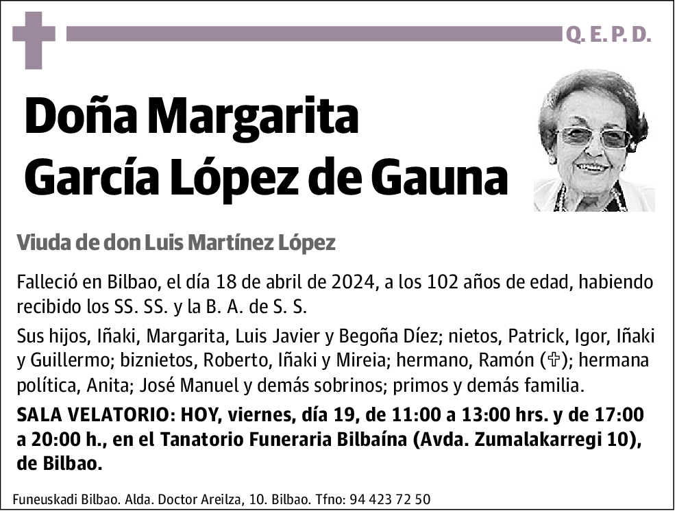 Margarita García López de Gauna