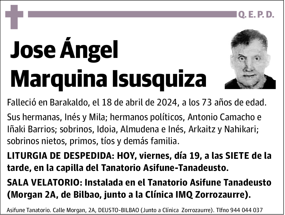 Jose Ángel Marquina Isusquiza