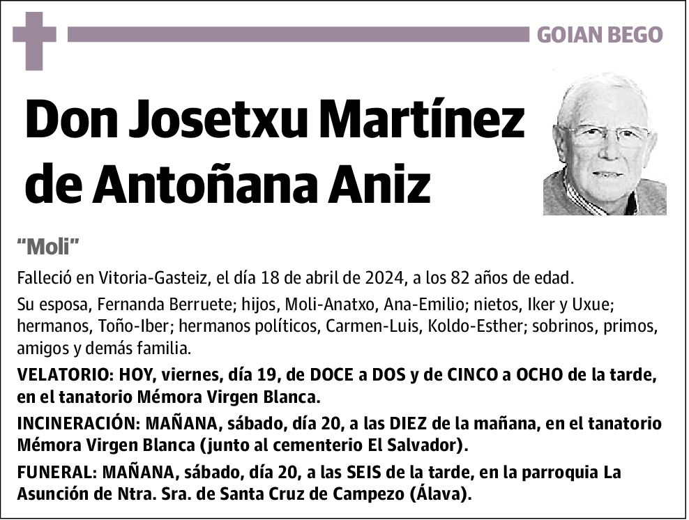 Josetxu Martínez de Antoñana Aniz
