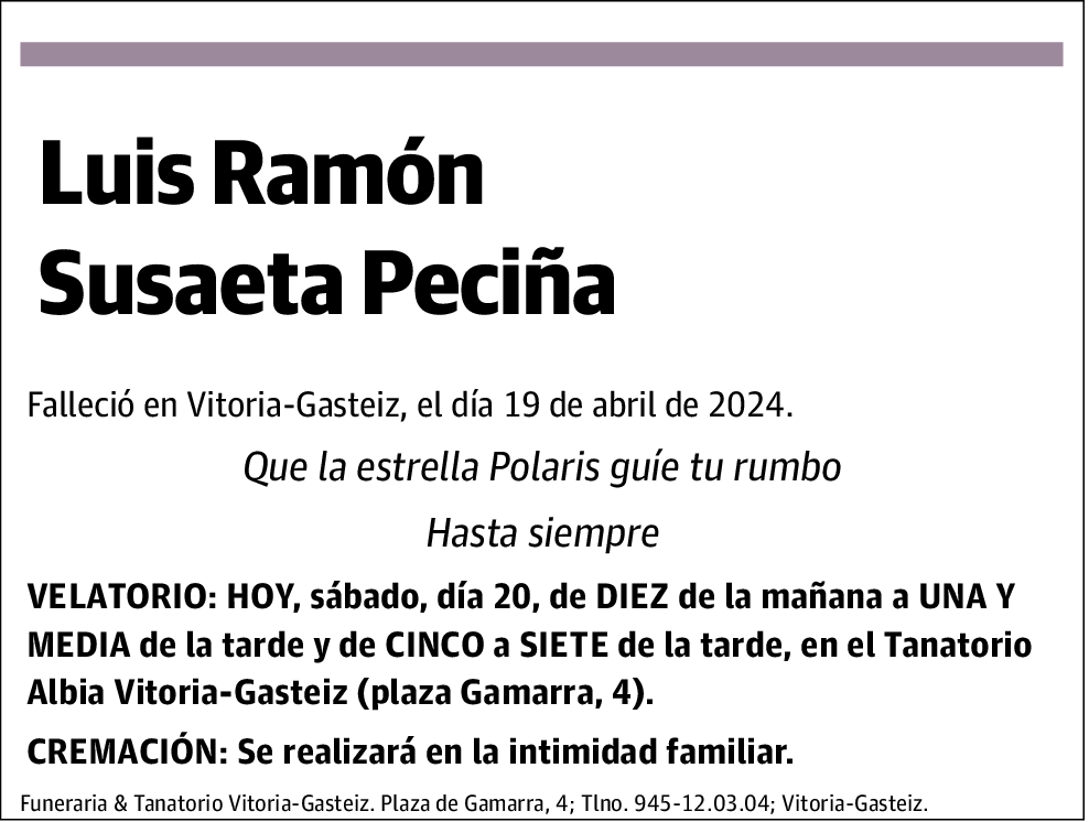 Luis Ramon Susaeta Peciña