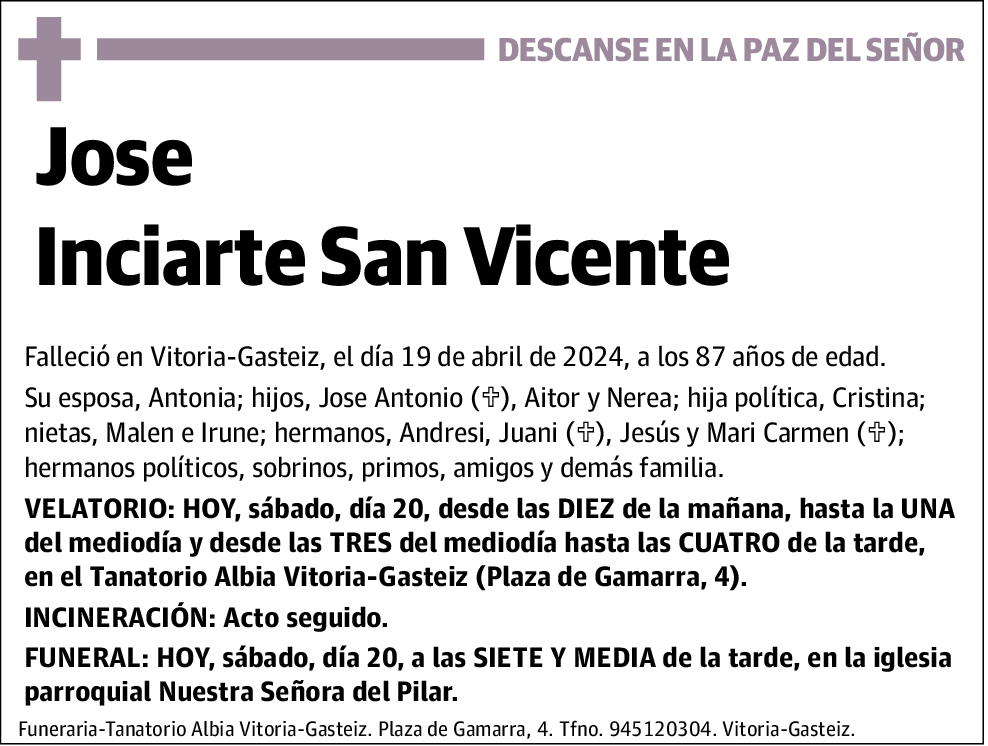 Jose Inciarte San Vicente