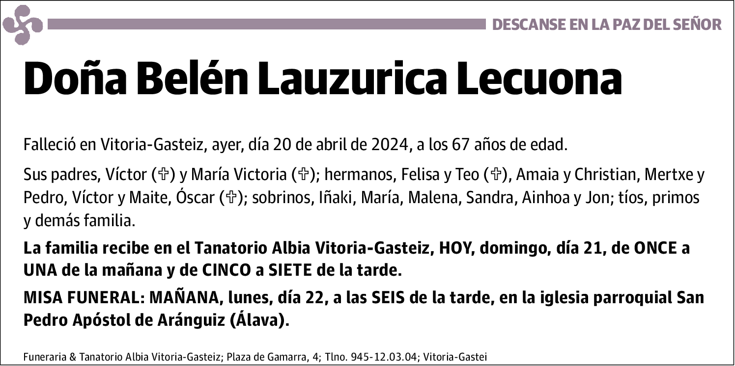 Belen Lauzirica Lecuona