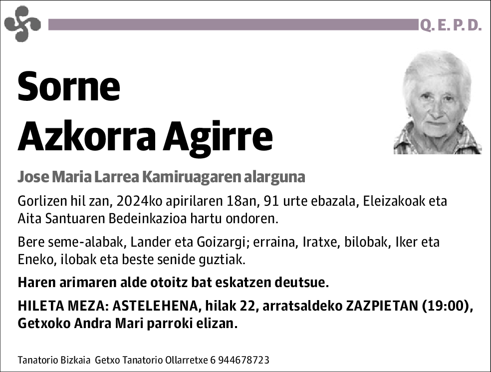 Sorne Azkorra Agirre