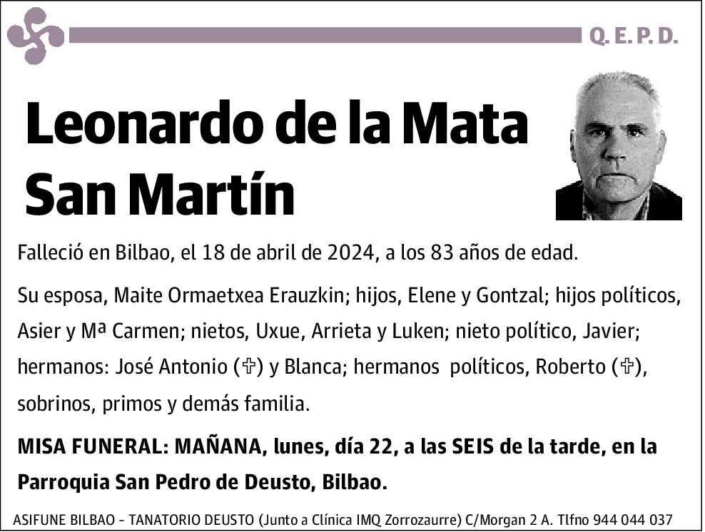 Leonardo de la Mata San Martin