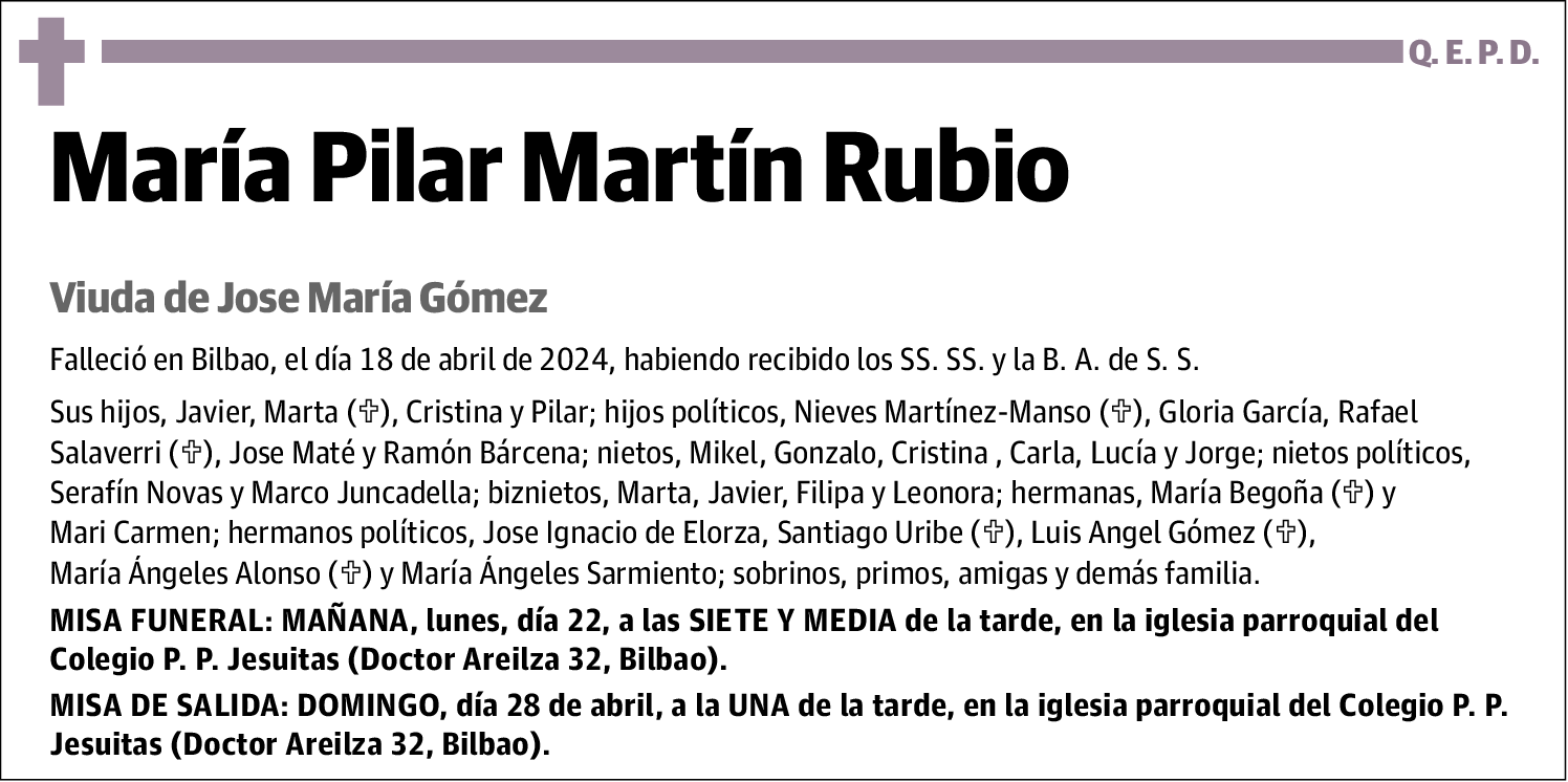 Maria Pilar Martin Rubio