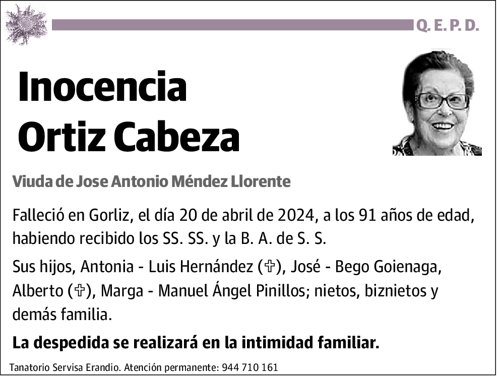 Inocencia Ortiz Cabeza