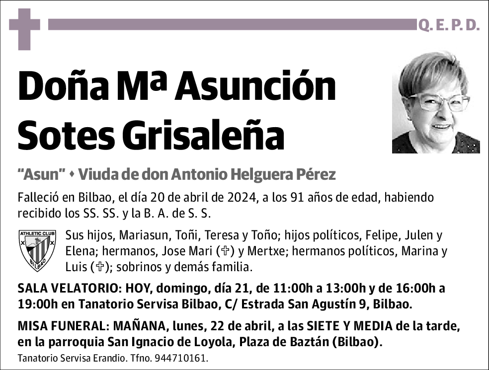 María Asunción Sotes Grisaleña