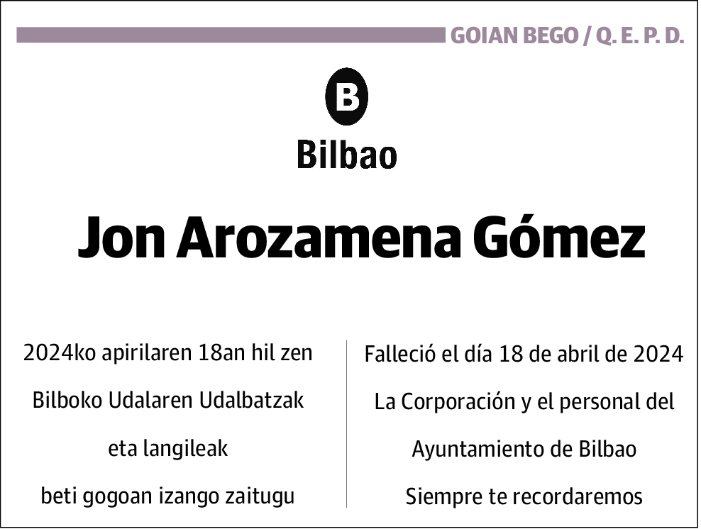 Jon Arozamena Gómez