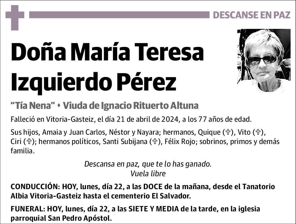 María Teresa Izquierdo Pérez