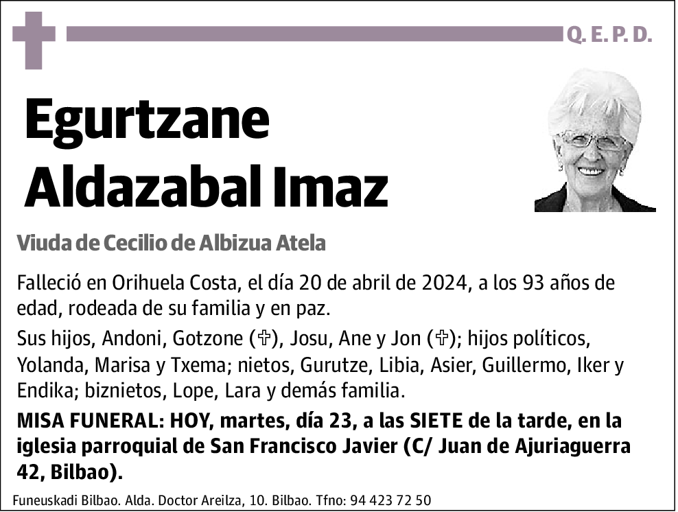 Egurtzane Aldazabal Imaz