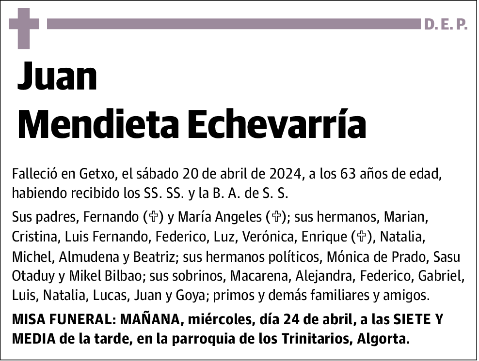 Juan Mendieta Echevarria