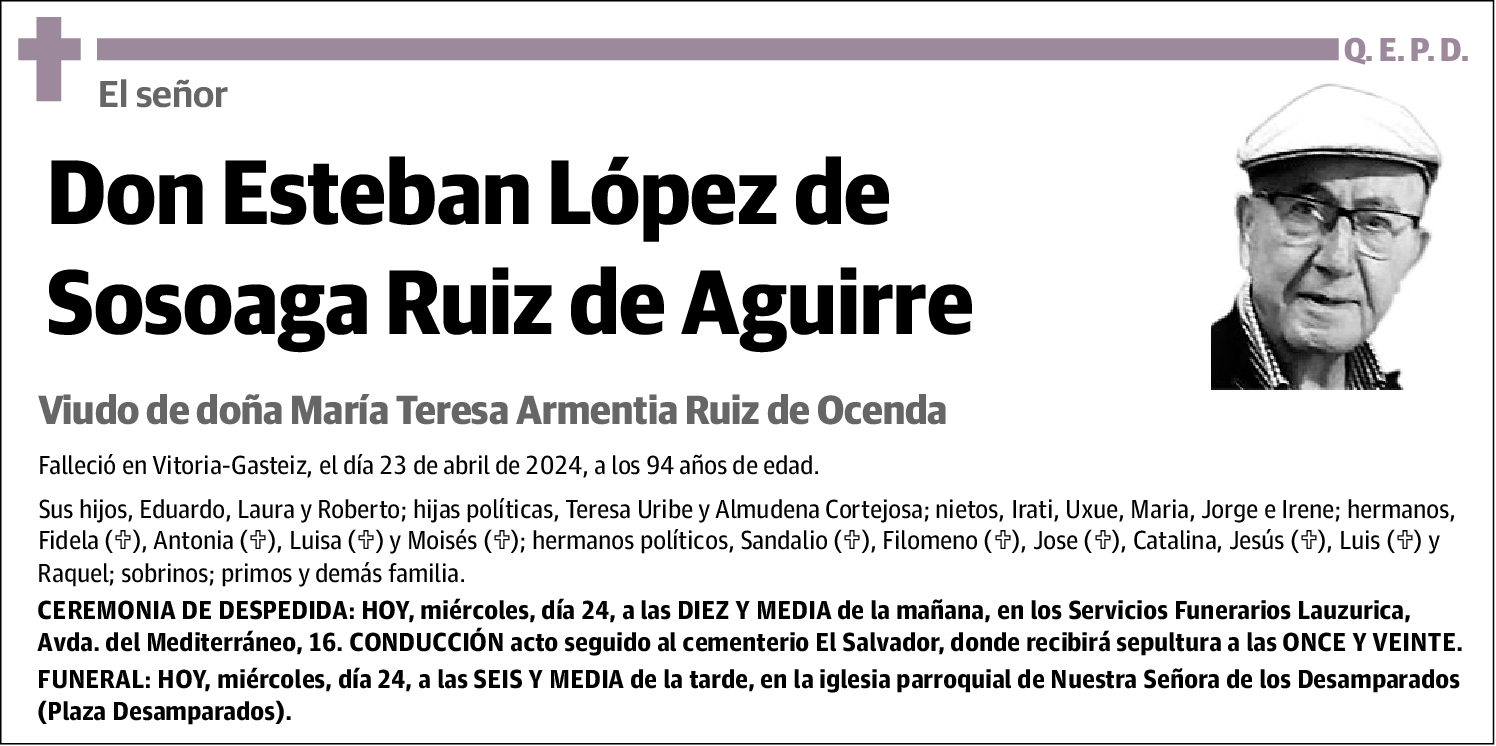 Esteban López de Sosoaga Ruiz de Aguirre